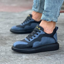 WG301 Kömür Mavi Erkek Casual Ayakkabı
