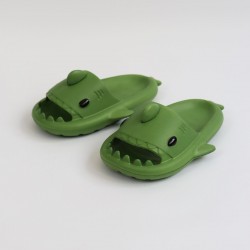 WG500 Köpekbalığı Haki Unisex Tam Ortopedik Terlik Shark Slides