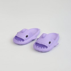 WG500 Köpekbalığı Mor Unisex Tam Ortopedik Terlik Shark Slides