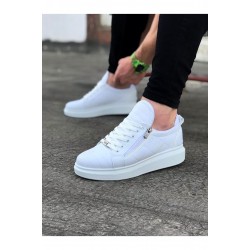 WG502 Beyaz Kapitone Erkek Casual Ayakkabı
