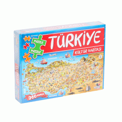 Mey İthalat® 7213 Türkiye Kültür Haritası Puzzle -Totteriq