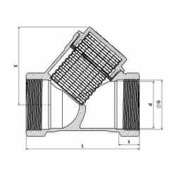 Mey İthalat® 1/2 Filtre Pislik Tutucu Pirinç