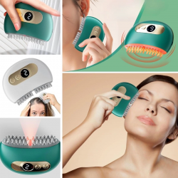 Mey İthalat® 1 Adet Akıllı Elektrik Akımlı EMS Titreşimli Masaj Tarağı Kademeli Yüz Masaj Aleti Aparatı