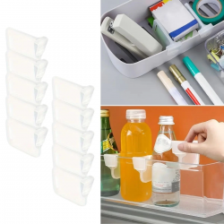 Mey İthalat® 10'luŞeffaf Buzdolabı Yan Kapı Düzenleyici Buzdolabı Dolap İçi Bölümleyici Aparatlar