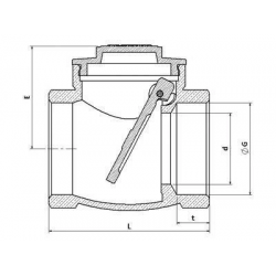 Mey İthalat® 3/4 Çalpara Çekvalf Prinç