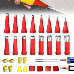 Mey İthalat®30 Parça Silikon Kalafat Mastik Alet Seti Mastik Ucu