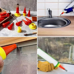 Mey İthalat®30 Parça Silikon Kalafat Mastik Alet Seti Mastik Ucu