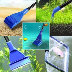 Mey İthalat® 5 in 1 Akvaryum Tankı Temizleme Seti Akvaryum Balığı Bakım Seti