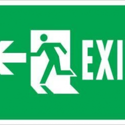 Mey İthalat® Acil Çıkış Uyarı Levhası 17,5x25 KOD:952