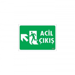 Mey İthalat® Acil Çıkış Uyarı Levhasi 25x35 KOD: 947