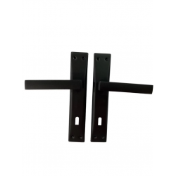 Mey İthalat® Adil Riva Mat Siyah Oda Kapı Kolu