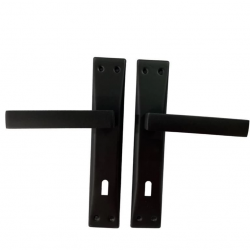 Mey İthalat® Adil Riva Mat Siyah Oda Kapı Kolu