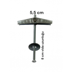 Mey İthalat® Alçıpan Askı Dübel Yaylı 12X80 5 Adet
