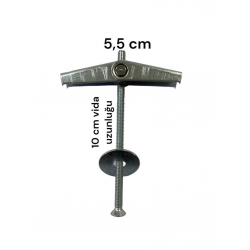 Mey İthalat® Alçıpan Askı Dübel Yaylı 12X95 5 Adet