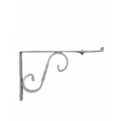 Mey İthalat® Ayarlı Ferforje Raf Altı No:2 Beyaz 20X15