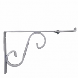 Mey İthalat® Ayarlı Ferforje Raf Altı No:2 Beyaz 20X15