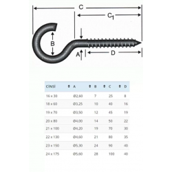 Mey İthalat® BA23150 23X150 Açık Piton 10 Adet