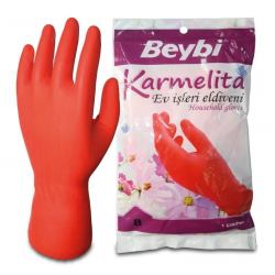 Mey İthalat® Beybi Karmelita Bulaşık Eldiveni No:8,5