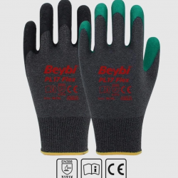 Mey İthalat® Beybi PL17 Flex Likralı İpten Örme Lateks Eldiven NO:9