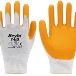 Mey İthalat® Beybi PN3 Nitril Sarı İş Eldiveni No:9 1 Çift