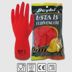 Mey İthalat® Beybi Usta İş Lateks Eldiven NO:10
