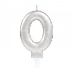 Mey İthalat® 0 Rakam Mum Gümüş Renk