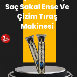 Mey İthalat® 0.1 mm Hassas Kesim Tıraş Makinesi Şarjlı Metal Gövde