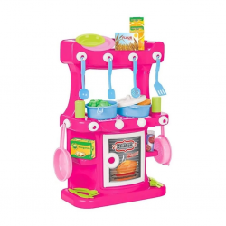 Mey İthalat® 03 335 Hamarat Ayaklı Mutfak Seti Pembe - Oyuncak