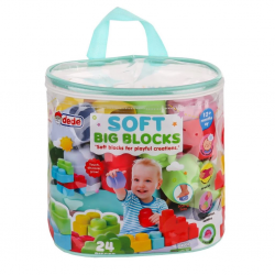 Mey İthalat® 04008 Yumuşak Big Bloklar Çanta 24 Parça -Fentoys