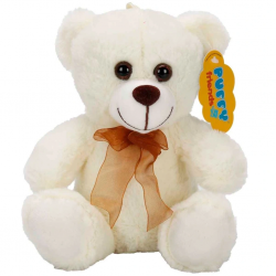 Mey İthalat® 0998 PELUŞ AYI OTURAN KURDELELİ 21CM 2R