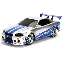 Mey İthalat®  1:16 Fast & Furious Kumandalı Brian's Nissan Skyline GT-R Turbo Araba