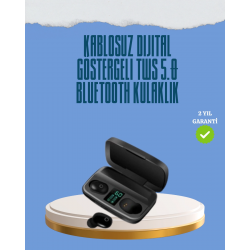 Mey İthalat® 10 Metre Çekim Mesafeli Hafif Tasarımlı Bluetooth Kulaklık ve Şarj Kutusu Seti