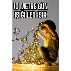 Mey İthalat® 10 Metre Led Işık Saçaklı Dekoratif Şerit Led