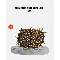 Mey İthalat® 10 Metre LED Işıklı Dekoratif Parti ve Kutlama Aydınlatması