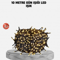 Mey İthalat® 10 Metre LED Işıklı Dekoratif Parti ve Kutlama Aydınlatması