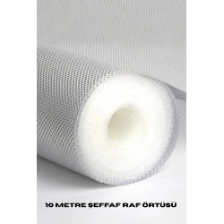 Mey İthalat® 10 Metre Şeffaf Silikonlu Kaymaz Çekmece İçi Düzenleyici