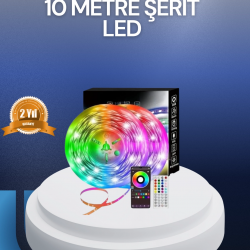 Mey İthalat® 10 Metre USB Smart Şerit Led Kumandalı Telefon Kontrollü