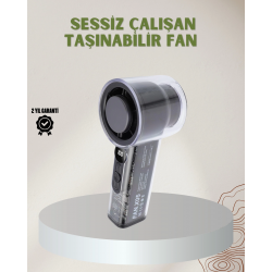 Mey İthalat® 100 Kademeli Ayarlanabilir Mini Fan | Dijital Ekranlı Serinletici