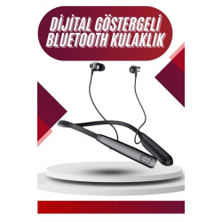 Mey İthalat® 100 Saat Bluetooth Kulaklık Dijital Göstergeli ANC Özelliği Kablolu