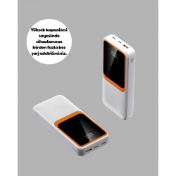 Mey İthalat® 10000 mAh Hızlı Şarj Destekli Powerbank – Hafif, Kompakt ve Güvenli