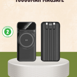 Mey İthalat® 10000 mAh Kablosuz Powerbank – 15W Hızlı Şarj,  Type-C Çoklu Çıkışlı