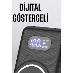 Mey İthalat® 10.000 Mah Powerbank 4 Portlu Hızlı Şarj Dijital Göstergeli