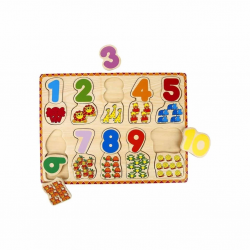 Mey İthalat® 1006609  Tahta   Bultak Rakamlar Hayvanlı