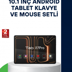 Mey İthalat® 10.1 İnç Android Tablet Klavye ve Mouse Setli 5G Destekli