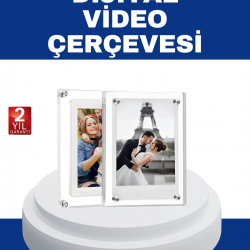 Mey İthalat® 1024x600 Çözünürlüklü 7 İnç Dijital Görüntü Çerçevesi – Canlı ve Net Ekran