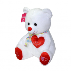 Mey İthalat® 1030B Selay, Yumoş Ayıcık Beyaz 47cm