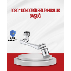 Mey İthalat® 1080° Çok Yönlü Musluk Aparatı Püskürtme ve Köpük Akışlı