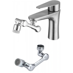 Mey İthalat® 1080° Çok Yönlü Musluk Aparatı Püskürtme ve Köpük Akışlı