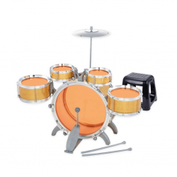 Mey İthalat® 1080080 Eccho, Davul Set - Jazz Drum / 5 adet Davul, Zil ve Tabure / +3 yaş
