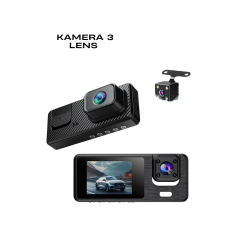 Mey İthalat® 1080P 3 Kameralı Araç DVR -Q301